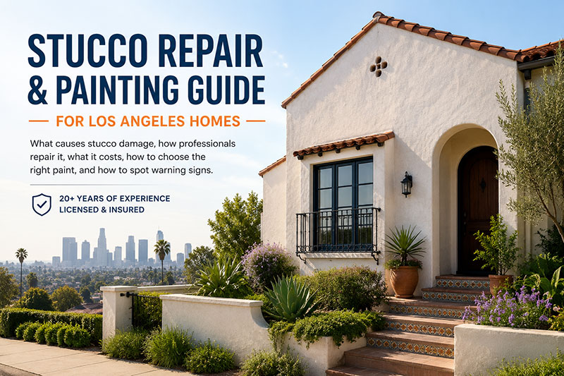 Stucco Repair & Exterior Painting in Los Angeles: The Complete 2026 Homeowner’s Guide